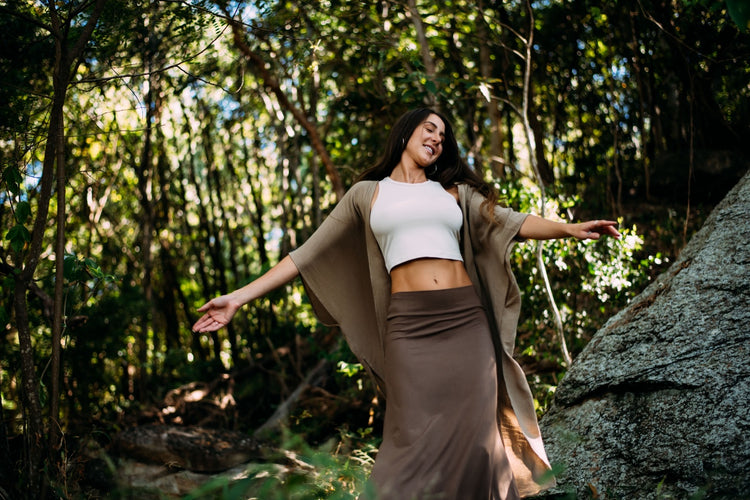 Our cotton Adore Kaftan is the perfect blend of lightness and luxury, ethically handcrafted in our small Balinese studio.