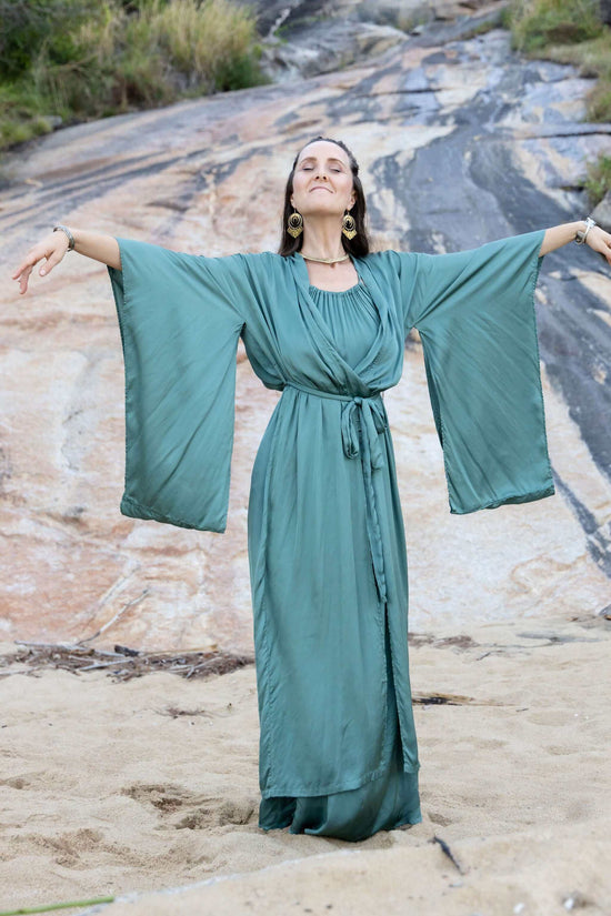 Willow Robe- Aqua