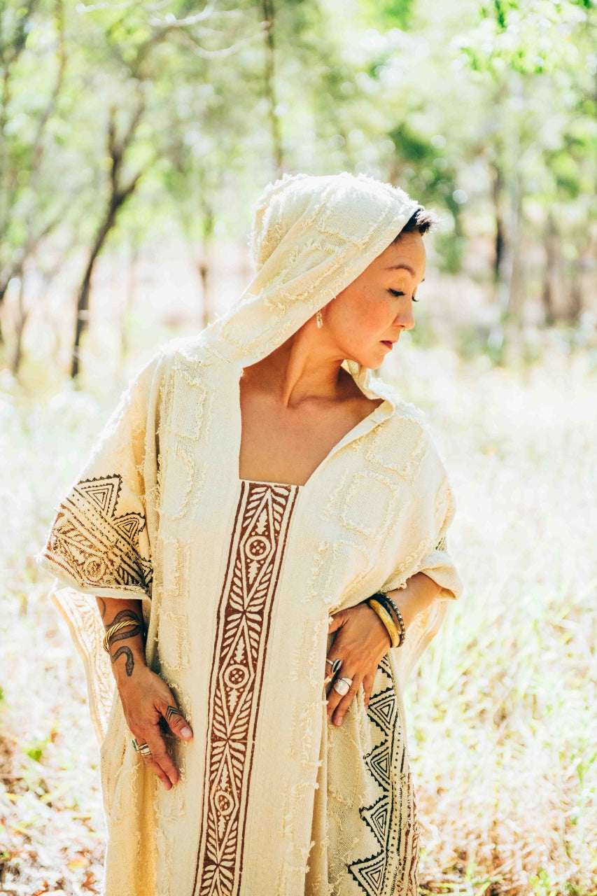 Unisex Poncho is hand crafted from 100% cotton.