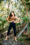 These high waisted, jogger style leggings are made from organic stretch bamboo. Ethically hand made 