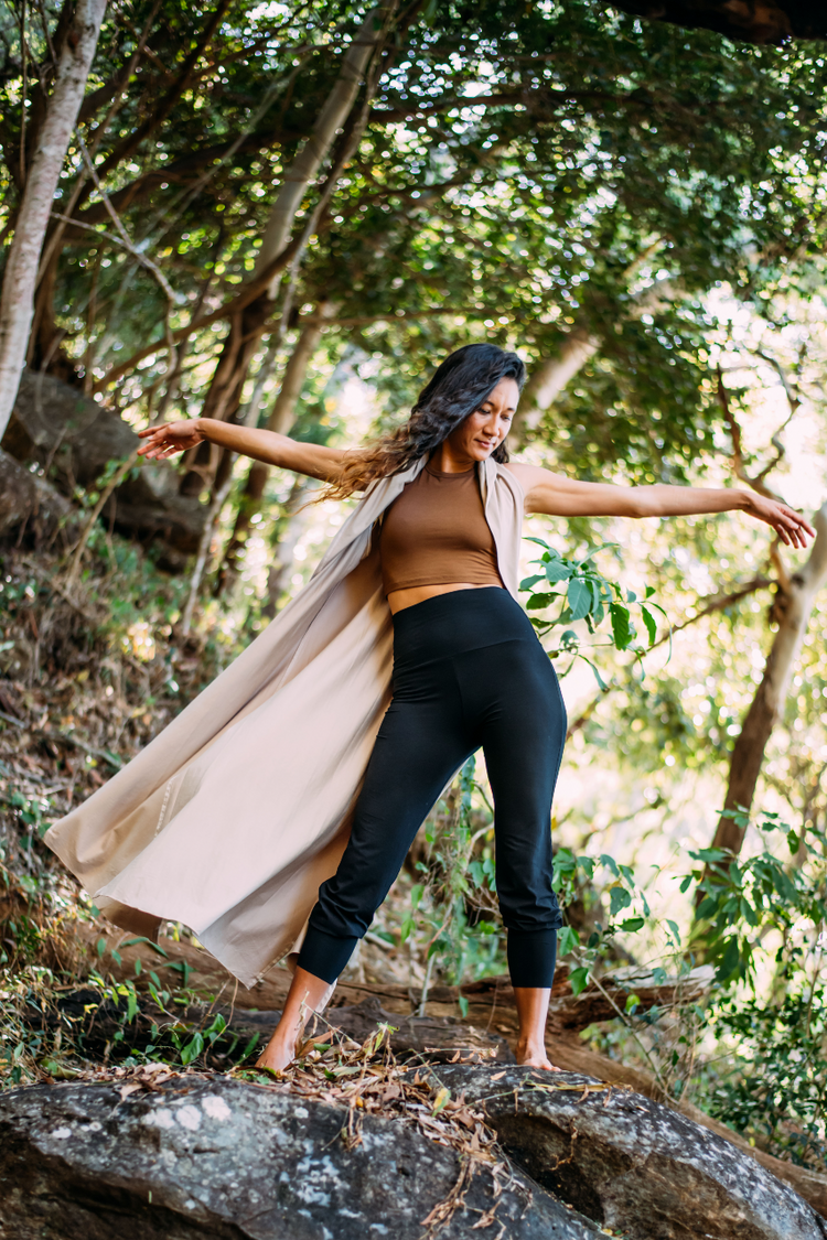 This hoodie style Kaftan is made from organic stretch bamboo. Ethically hand made