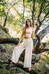 Kundalini Linen Pants- White