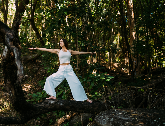 Kundalini Linen Pants- White