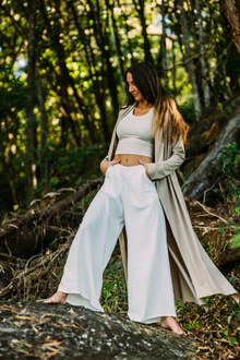  Fluid Long Kaftan-Long Sleeves-Bamboo