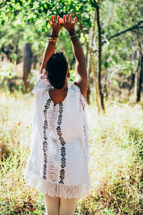 Selenite Top- Cotton
