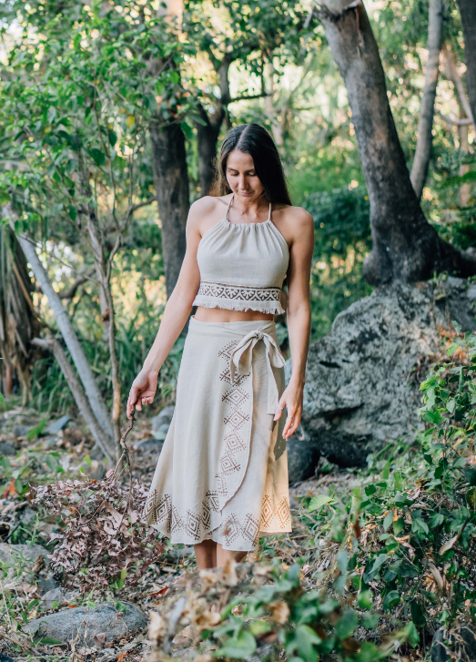 Opal Wrap Skirt- Cotton