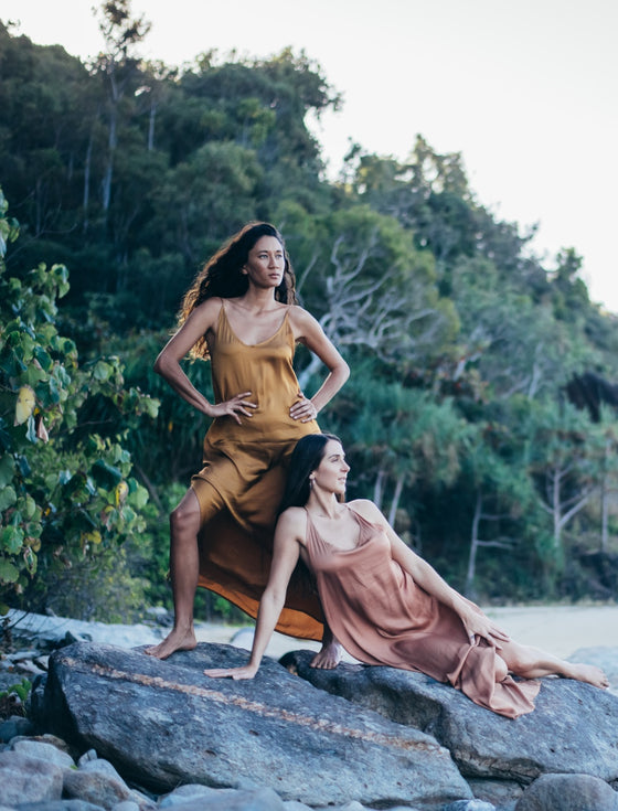 Illuminate Maxi Dress-Silk-Rose