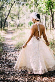  boho halter Maxi Dress