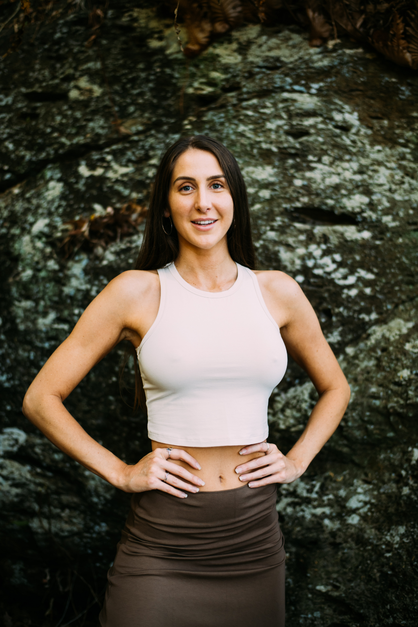  Yoga tank top is made from organic stretch bamboo