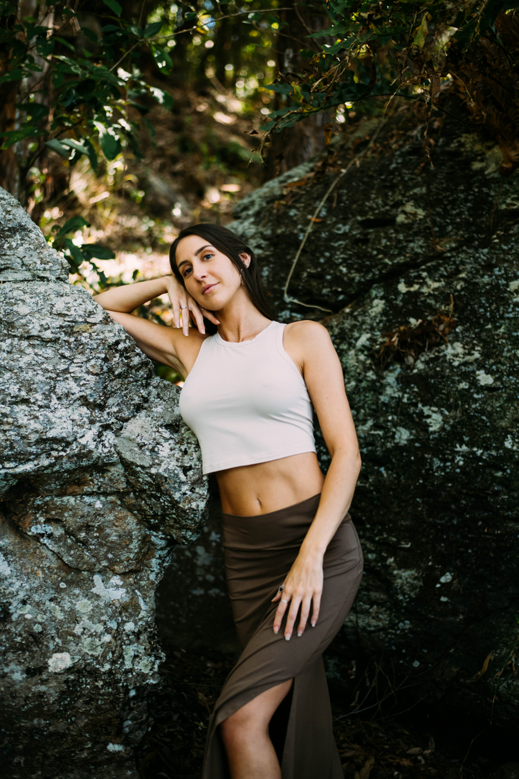  Yoga tank top is made from organic stretch bamboo