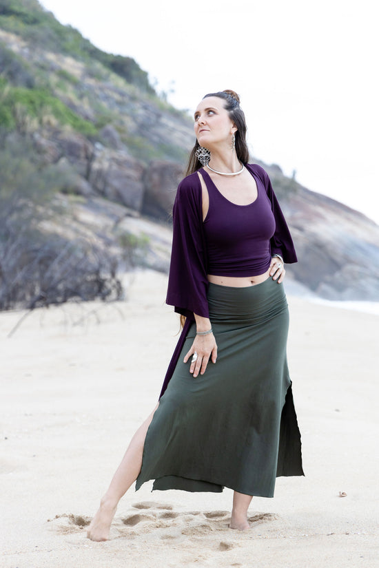 Cedar Maxi Skirt- Forest
