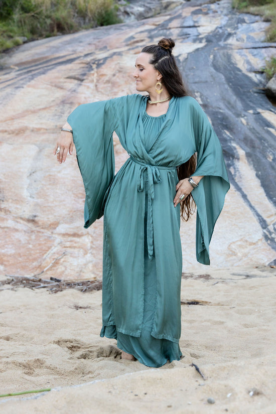 Willow Robe- Aqua