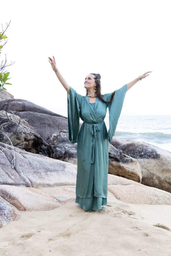 Willow Robe- Aqua