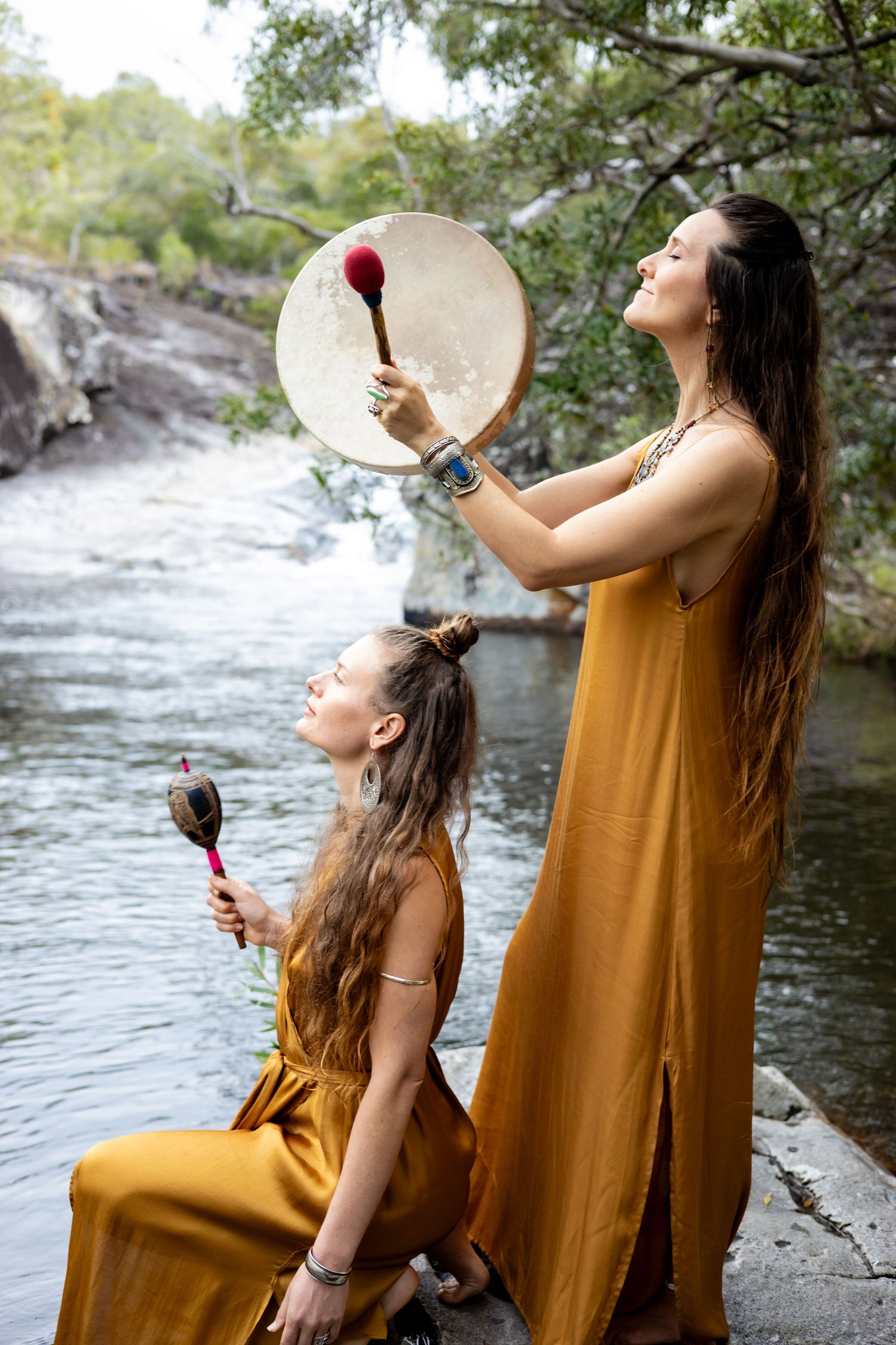 Illuminate Maxi Dress-Silk-Copper