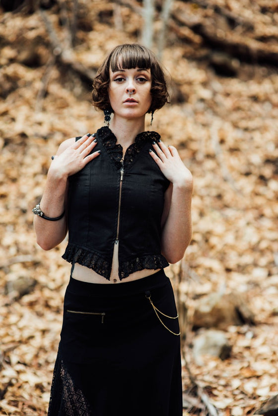 Allure Vest-Black- Cotton